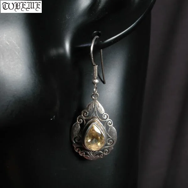

Handmade Nepal 925 Silver Earrings 925 Sterling Bohemia Women Earrings Tribal Charming Dangle Earrings