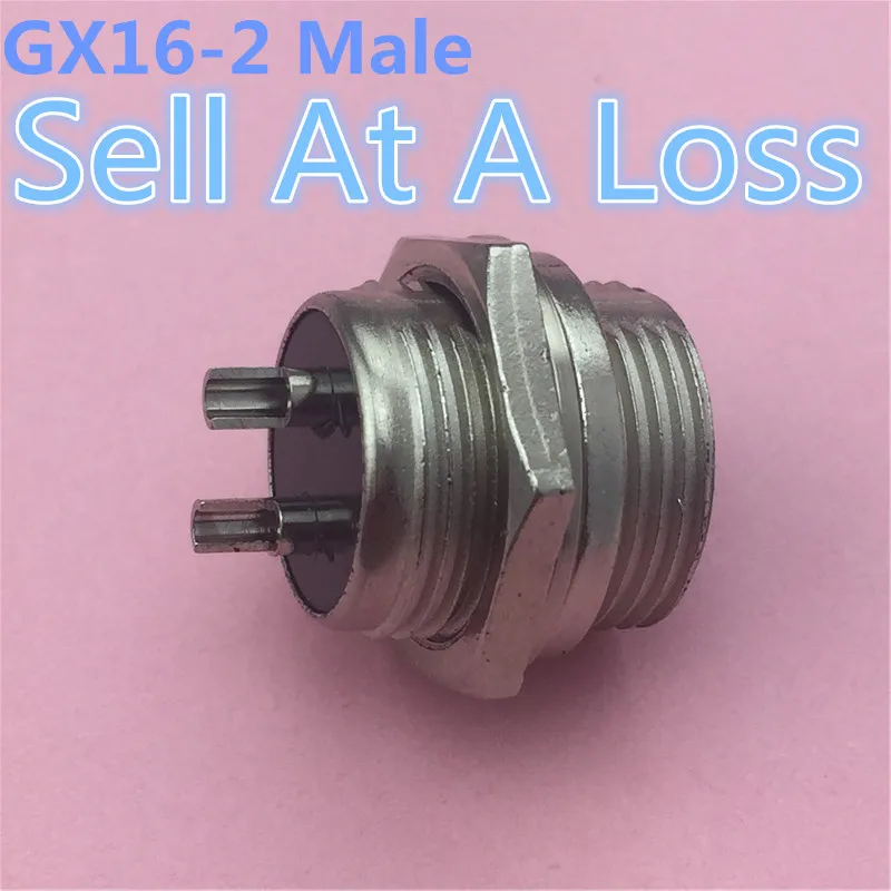 

1pcs/lot L102 GX16 2 Pin Male Circular Socket Diameter 16mm Wire Panel Aviation Connector Sell At A Loss USA Belarus Ukraine