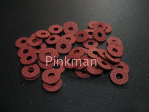 

1000 Pcs M5 5mmx10mmx0.5mm Red Insulating Fiber Washer