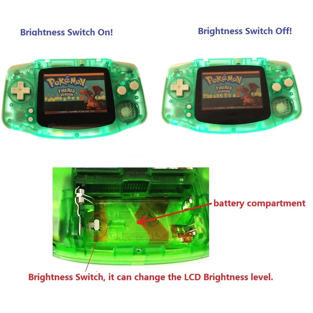 Восстановленное для игры мальчиков Игровая приставка GBA с AGS 101 Подсветка экран