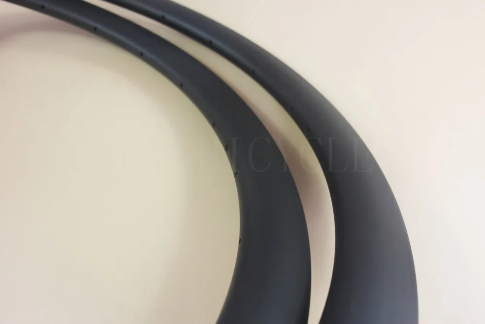 

Tubular Cyclocross bike carbon rims 45mmx25mm 24/24 holes front&rear Road Disc bicycle rim UD Matte no braking surface U shape