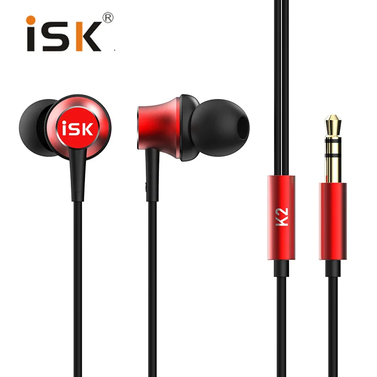 Фирменные Hi-Fi стереонаушники ISK K2 наушники-вкладыши для монитора музыкальные