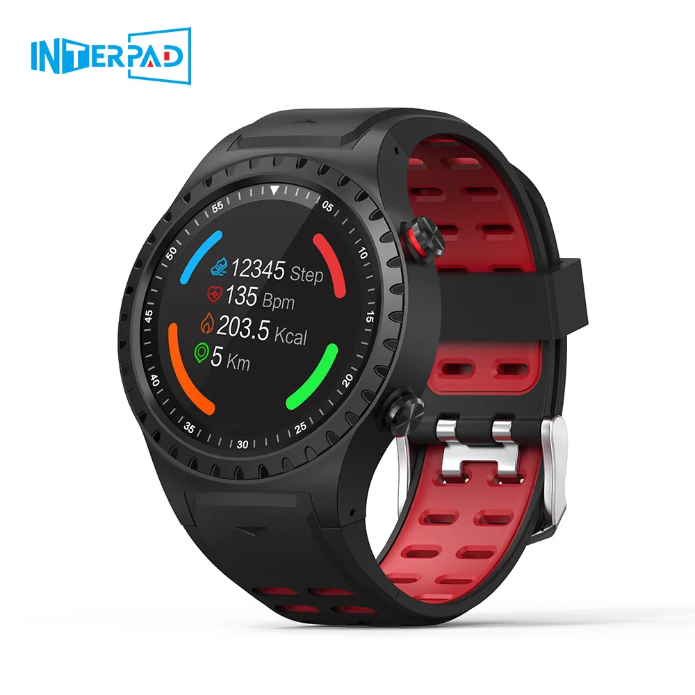 Смарт часы Interpad M1 GPS мужские водонепроницаемые с Bluetooth и пульсометром спортивные - Фото №1