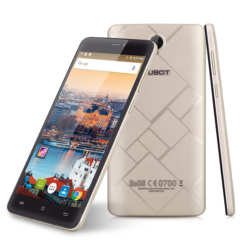 Оригинал Cubot Макс MT6753A Окта Ядро Android 6.0 Смартфон 3 ГБ 32 4100 мАч Сотовые Телефоны