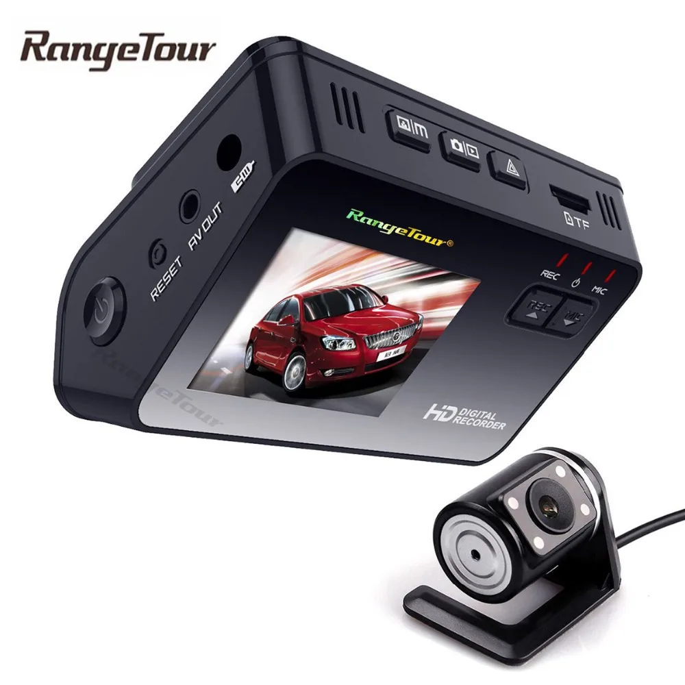 Двойной объектив Скрытая Автомобильный регистратор DVR B11 плюс видеорегистратор с