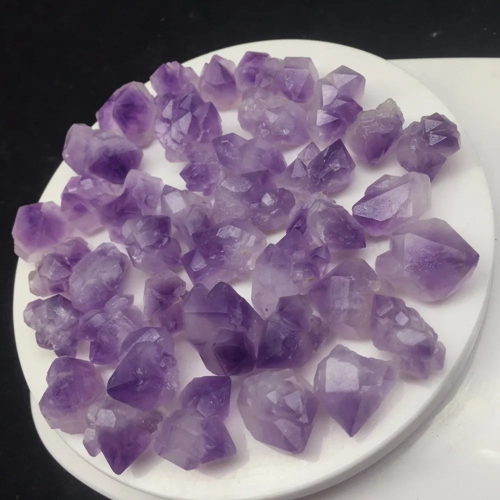 40 шт. в партии натуральный камень и минералы аметист кристаллическая точка