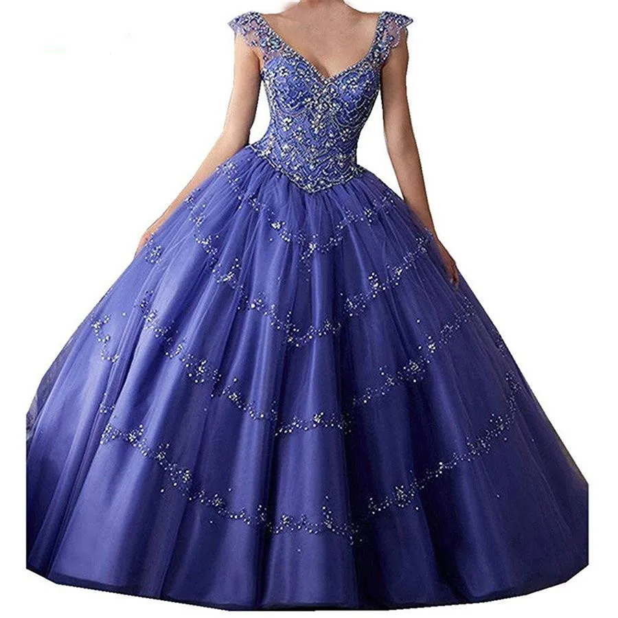 JaneVini Роскошные фиолетовые пышные бальные платья из тюля длинное бальное платье с