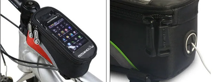 1pcs/lot bike accessories Mobile Phone Bag Bike Cycling Bicycle Sports Frame Pannier Front Tube Double Twins Pack | Спорт и