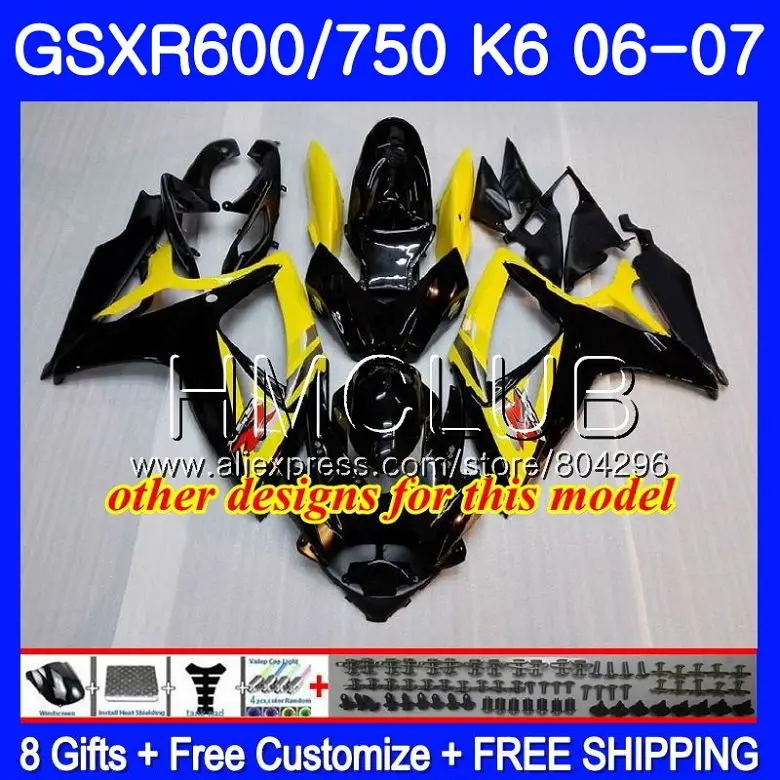 Обтекатель для SUZUKI GSXR 600 750 GSX R750 синий и красный цвета 06 07 5HM.25 GSXR600 K6 GSXR750 2006