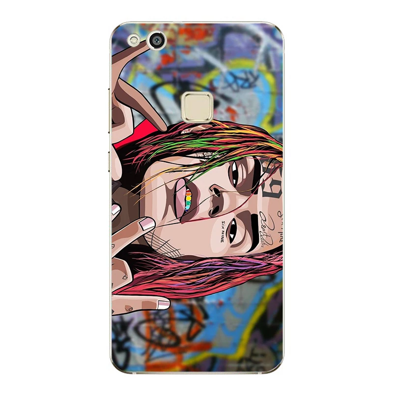 В стиле хип хоп реперские кепки Tekashi 69 6ix9ine чехол из термопластика Чехол для