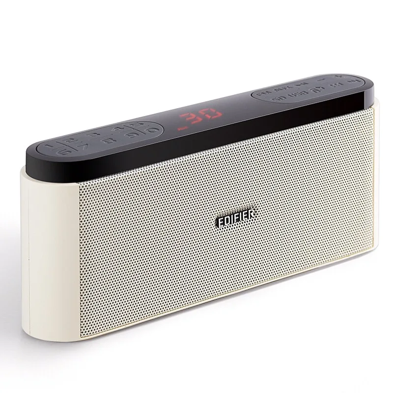 EDIFIER MP19 портативный мини динамик s с FM радио светодиодный дисплей Micro SD карта MP3
