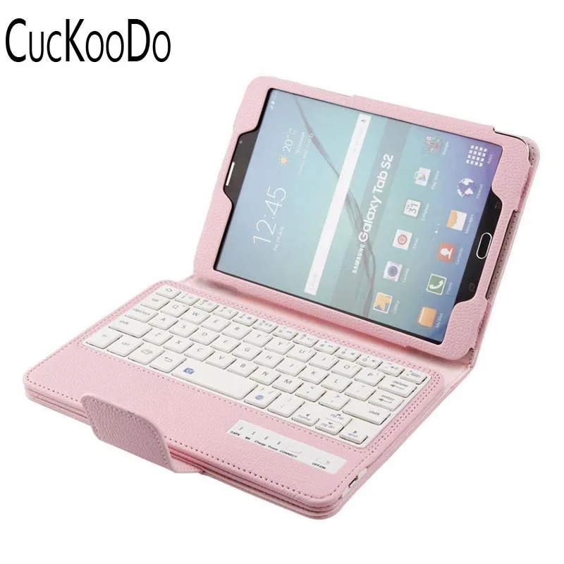 CucKooDo ультратонкий съемный кожаный чехол с Bluetooth-клавиатурой для Samsung Tab S2 8 0 дюйма |
