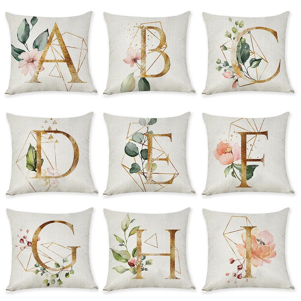 45x45 см украшения комнаты чехол для подушки с буквами дивана английский подушка на