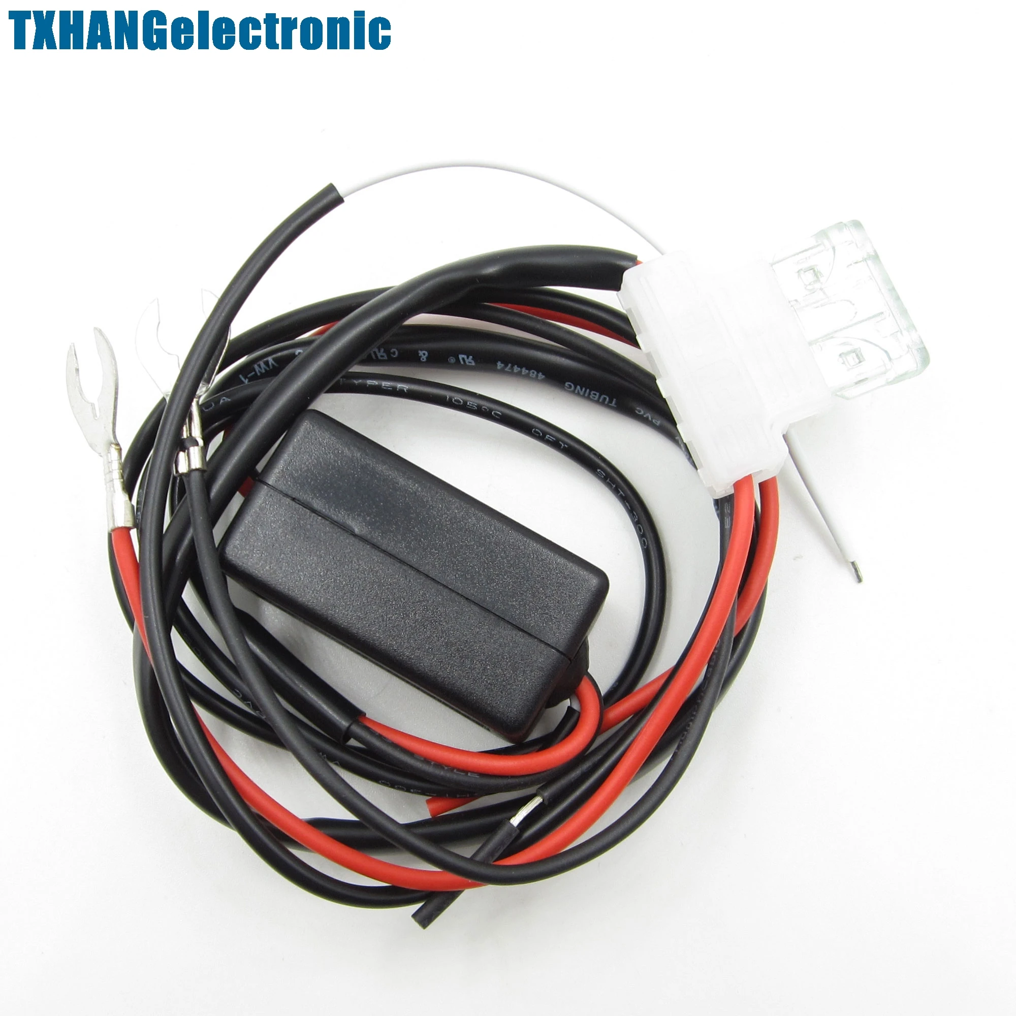 Автомобильный светодиодный дневный ходовой светильник релейный жгут DRL контроль