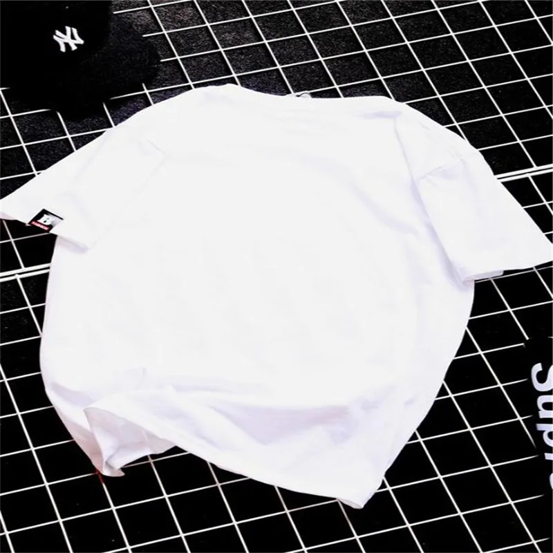 Кролик мультфильм печатных летние футболки Хлопковые женские jungkook одном