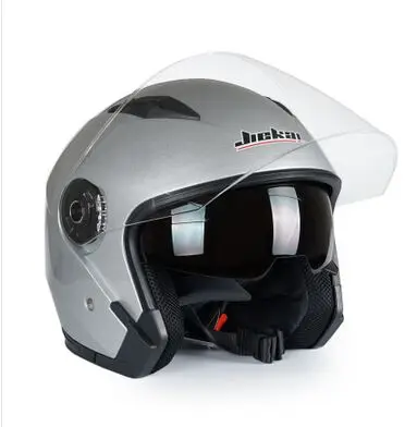 6 Jiekai 512, полулицевой мотоциклетный шлем с двойными линзами, Capacete Para moto cicleta Cascos moto, винтажные шлемы для скутера - Цвет: 6