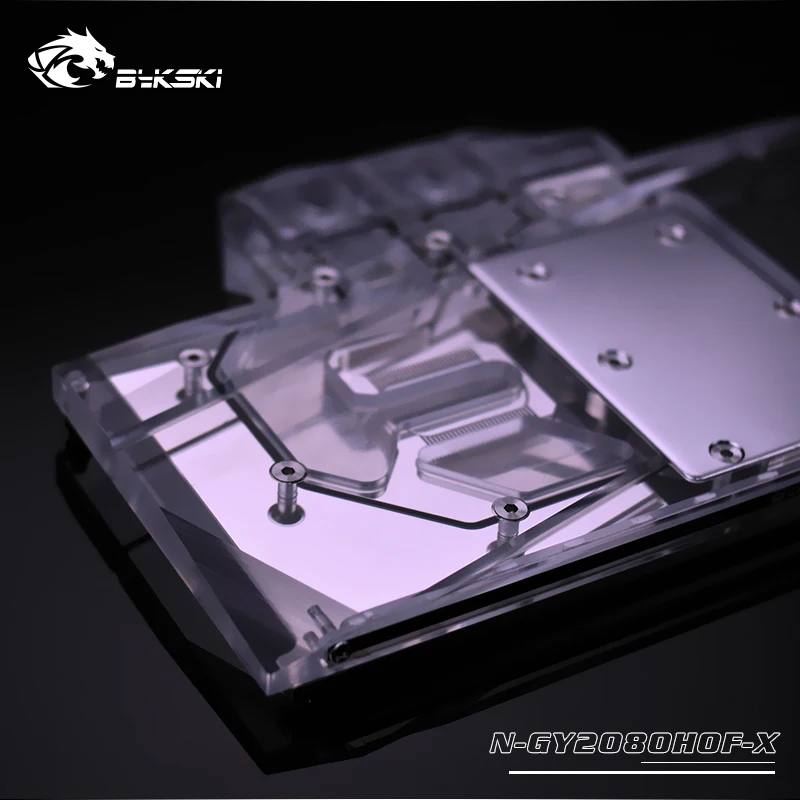 Водяной блок Bykski с полным покрытием для GPU VGA GALAX RTX2080 Hall Of Fame HOF графическая карта