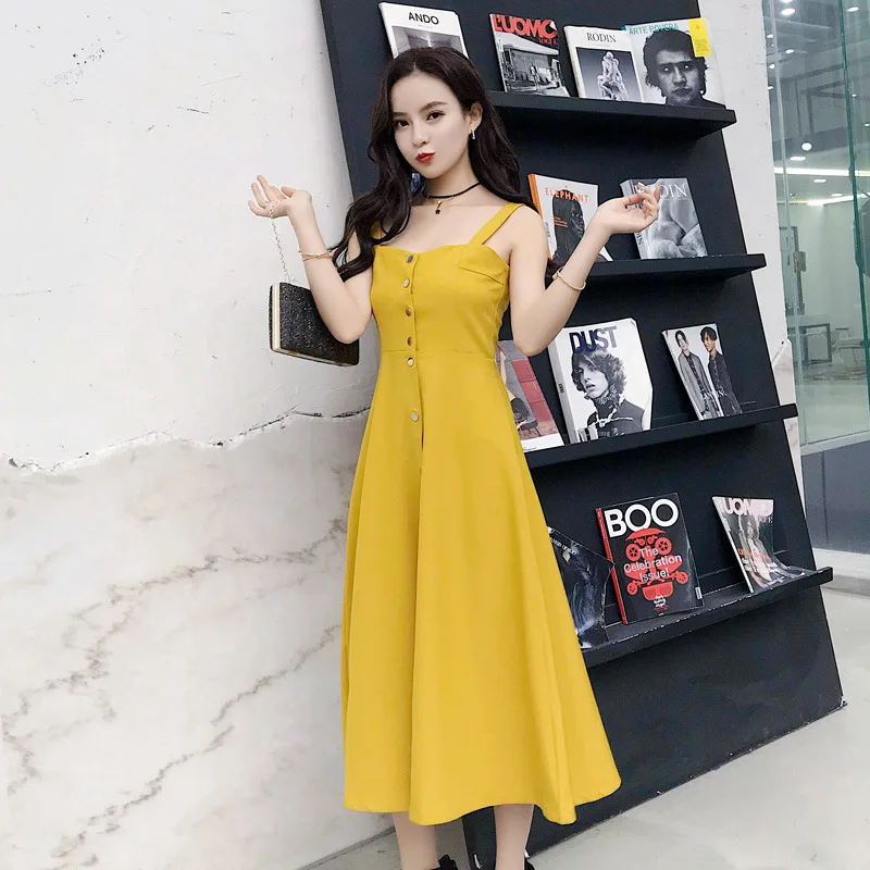 

European and American Temperament Was Thin Seaside Holiday Dress