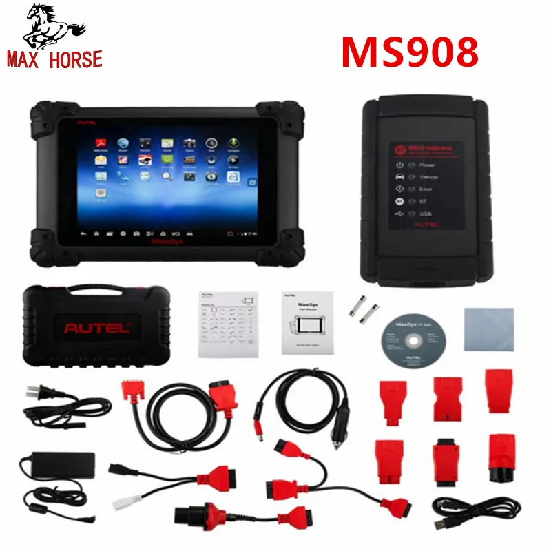 Autel MaxiSys MS908 автомобильный диагностический сканер инструмент и анализ Системы со