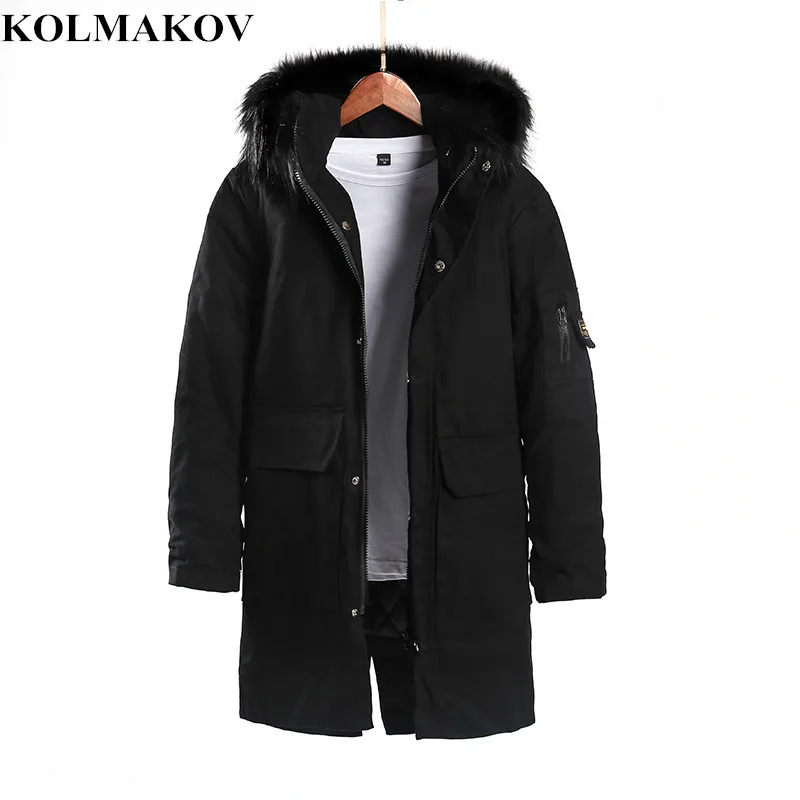 

Мужская зимняя парка с капюшоном, большие размеры 4XL 5XL 6XL