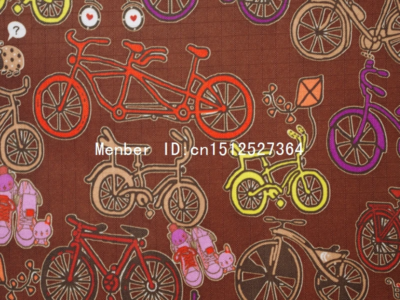 Водонепроницаемая ткань с ПВХ покрытием для велосипеда коричневого цвета