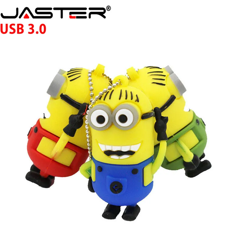 JASTER, Миньоны, usb флеш-накопитель, Милый Гадкий я, 2, USB 3,0, флеш-накопитель, 4 ГБ, 8 ГБ, 16 ГБ, 32 ГБ, 64 ГБ, карта памяти, подарок, флешка
