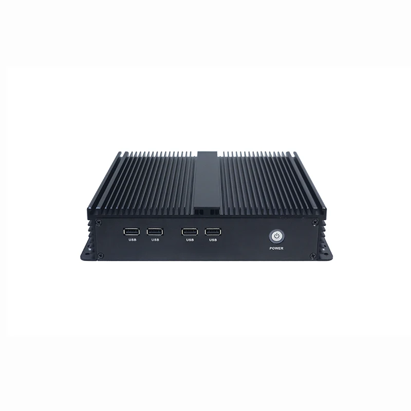 Безвентиляторный промышленный Celeron J1900 мини-компьютер с 4 * COM Mini PC для киоск