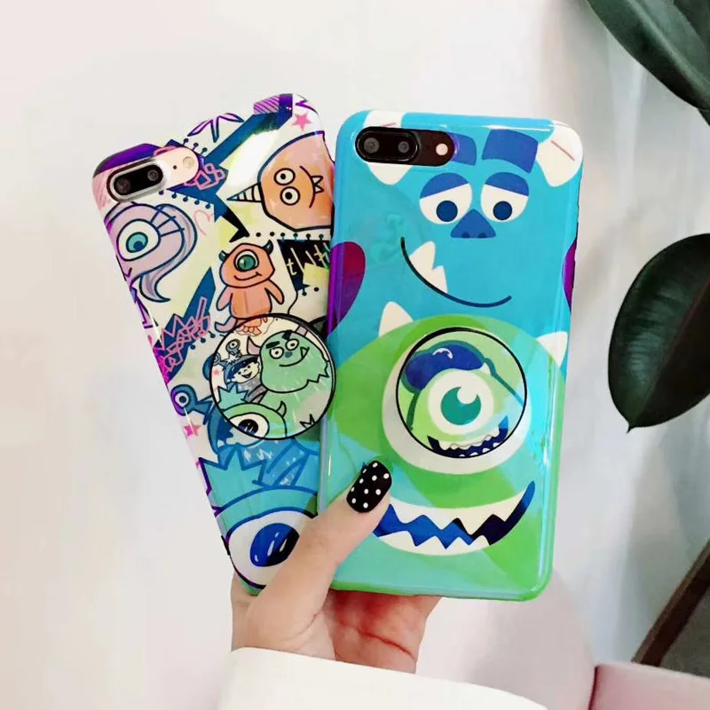 Для iPhone 8 plus милый чехол мультяшный Винни для XS max XR 7 6 S X расширяющийся Держатель