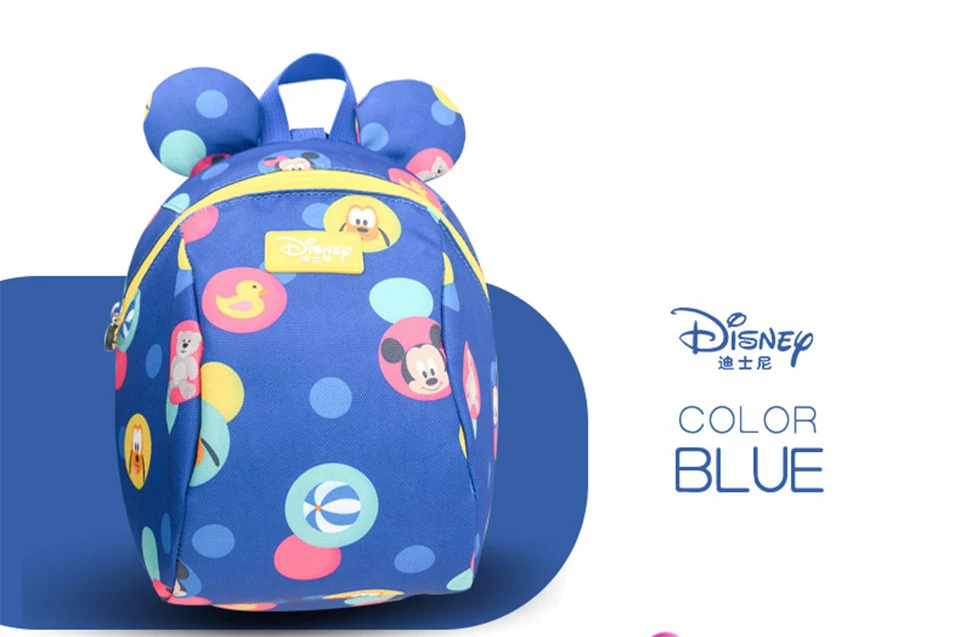 Рюкзак disney 2в1 для малышей с защитой от потери 1,8 м, соединитель на запястье, детский поводок, Сумка с поводками, школьный рюкзак с Микки и Минни