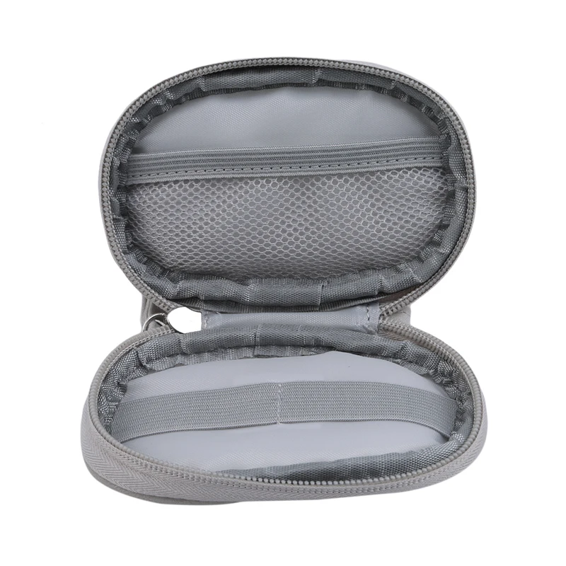 

Portable Travel Storage Bag U Disk Bluetooth Mini Portable Bags Oval Headset Data Cable Charging Treasure Organization Package