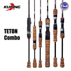 Карбоновый спиннинг KUYING TETON Combo 1,56 м, 1,8 м, 1,86 м, 1,9 м, 1,92 м, 1,98 м, ссветильник мягкая удочка для заброса приманки