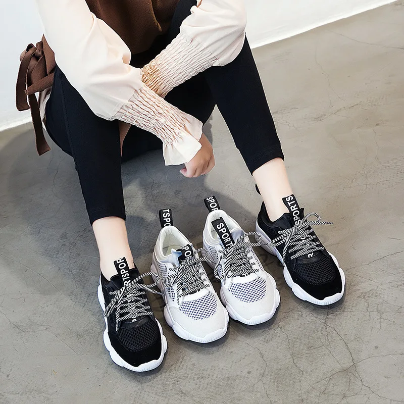 Dwayne/Новинка весны 2019 женская повседневная спортивная обувь на шнуровке с