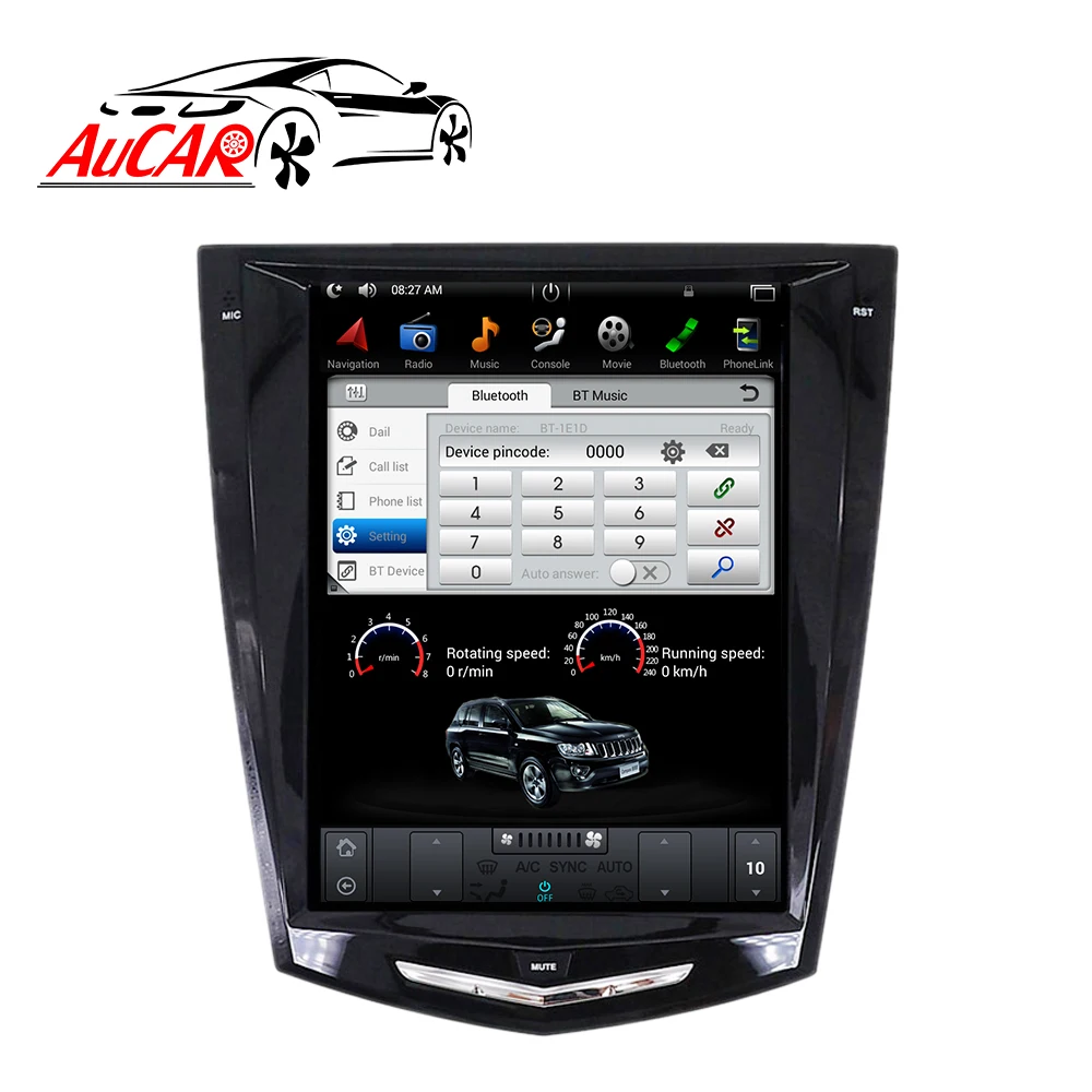 Tesla 2 DIN Android 9 автомобильный Радио GPS навигационный плеер для Cadillac ATS/ATSL/XTS/SRX 2013 2014 2015