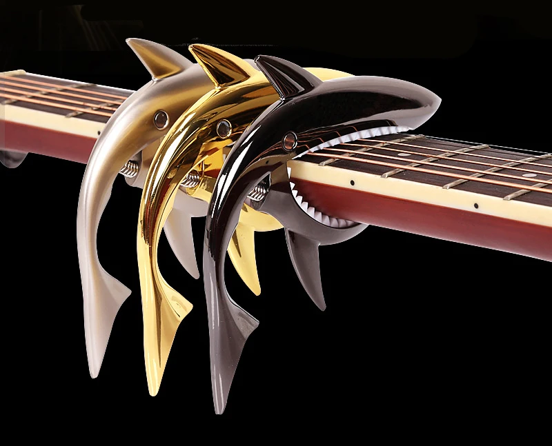 Акула гитара капо Забавный креативный Зин сплав быстросменный Зажим для