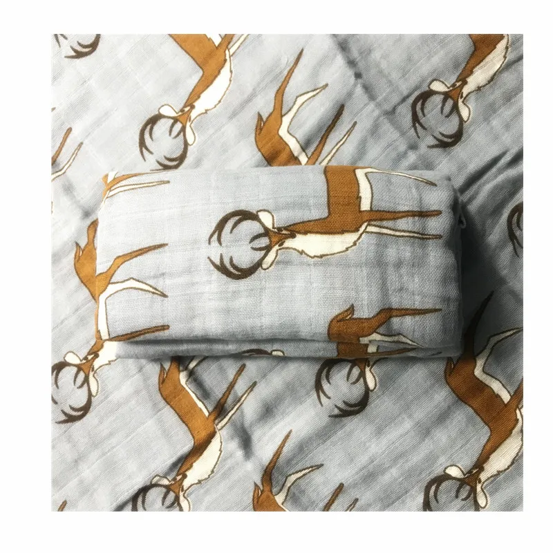 CM deer Starspromotion детские пеленки-одеяла муслин пеленки-одеяла Cotton100% хлопок подушка для купания младенцев Полотенце-пеленка одеяла для Обёрточная бумага - Цвет: CM deer