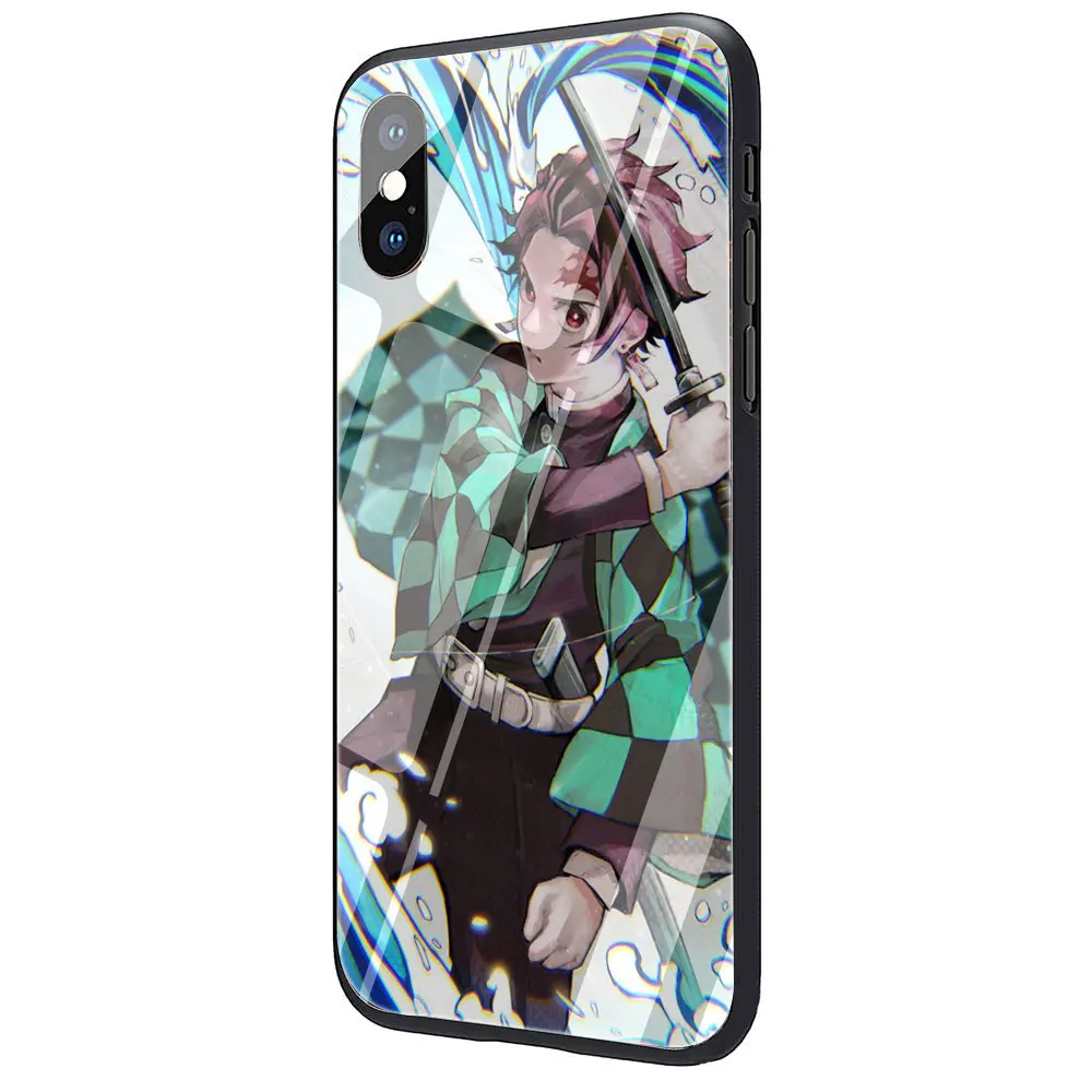G9 Чехол для телефона из закаленного стекла Kimetsu no Yaiba, аниме, Demon Slayer для iPhone 11 Pro 6 6S Plus 7 8 Plus X XS XR XS Max - Цвет: G9