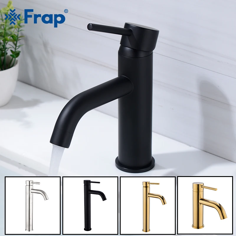 

Frap Basin Faucets Bathroom Faucet Sink Mixer Black Water Tap Single Handle Grifo Lavabo Torneiras Robinet Salle De Bain Y10169