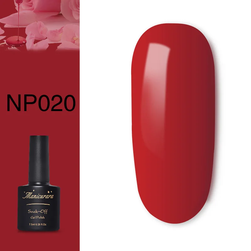 Manicurara Nude розовый красный УФ гель для ногтей блестит Гель лак Полупостоянный
