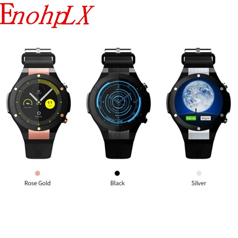 Enohplx H2 последние Android 5.1 MTK6580 1 ГБ 16 Смарт часы с GPS Wi Fi 5MP Камера SmartWatch для IOS