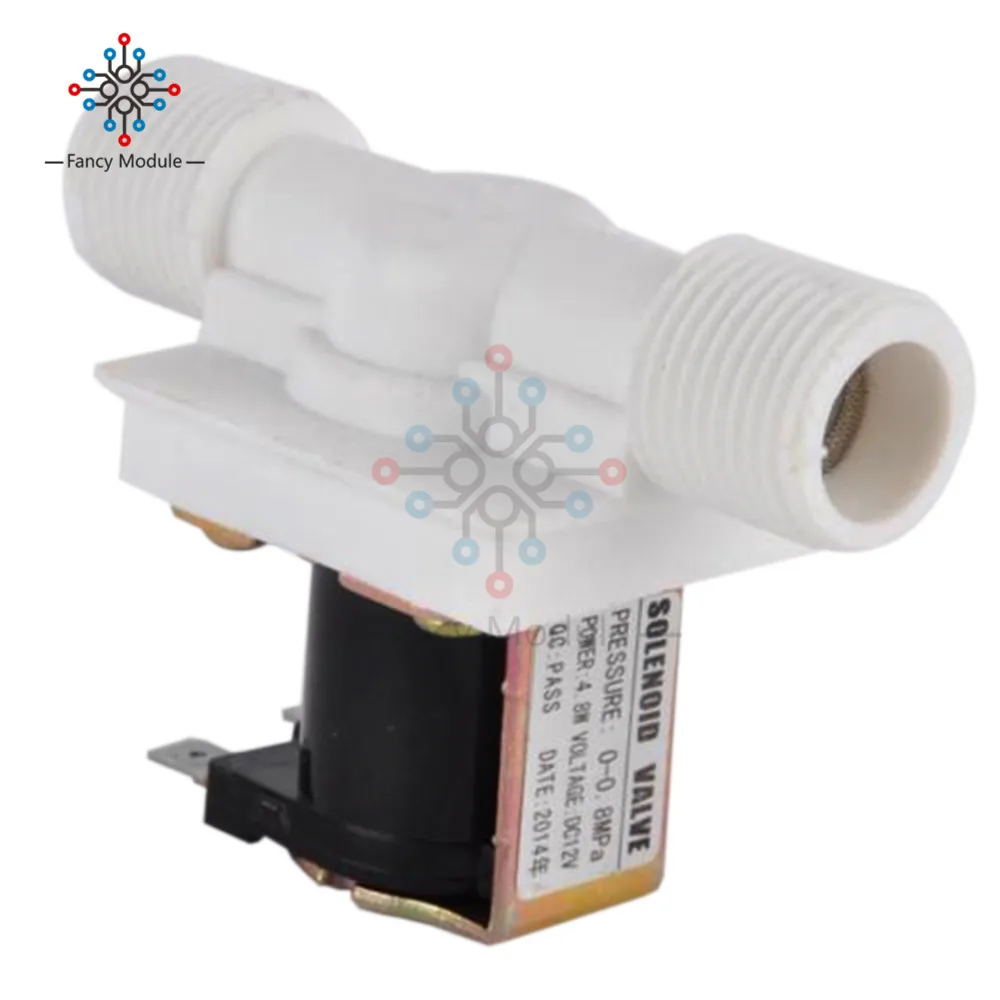

1/2'' Plastic Solenoid Valve DC12V Electric Magnetic Water Control Valve Pneumatic Pressure Controller Switch Normally Closed