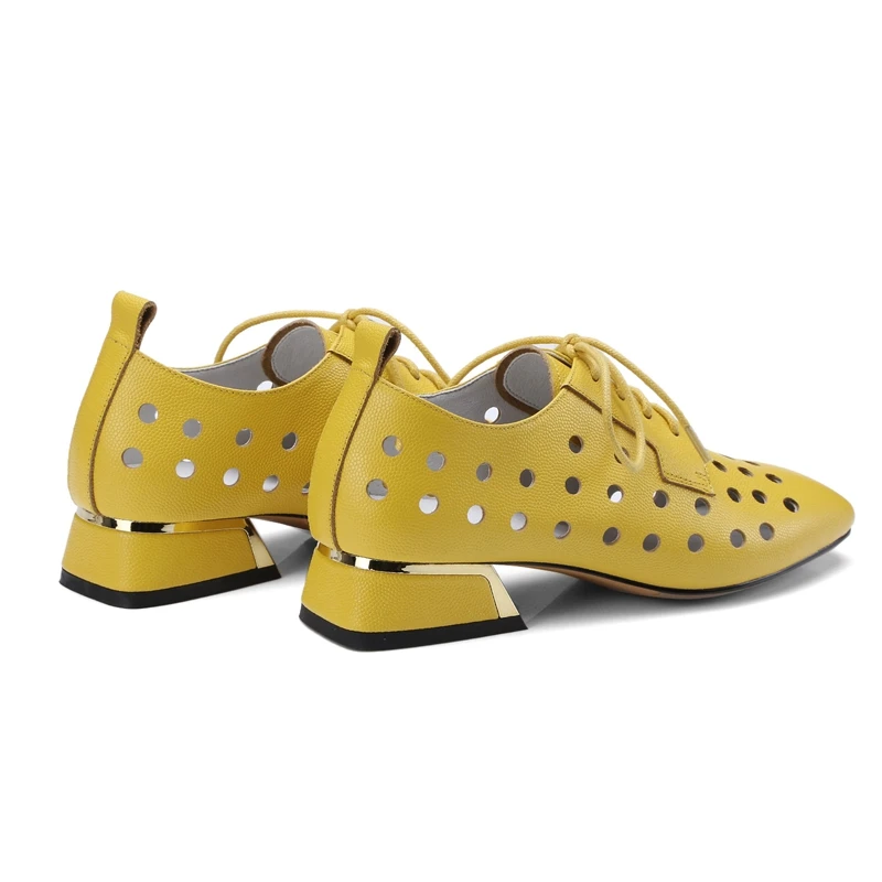 Модные женские туфли лодочки сандалии на низком каблуке лето осень вырезами