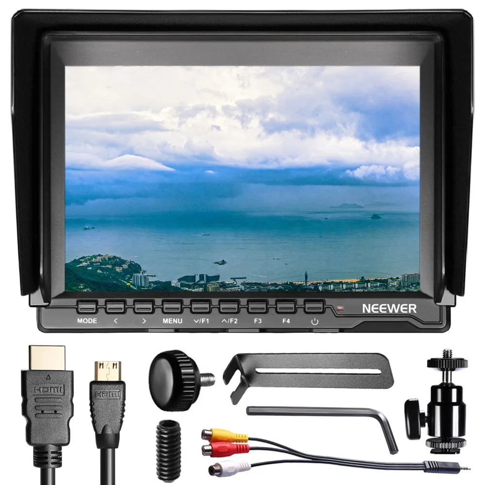 Neewer NW759 7 дюймов 1280x800 IPS экран Камера полевой монитор с 1 мини HDMI кабель 16:10 или 4:3