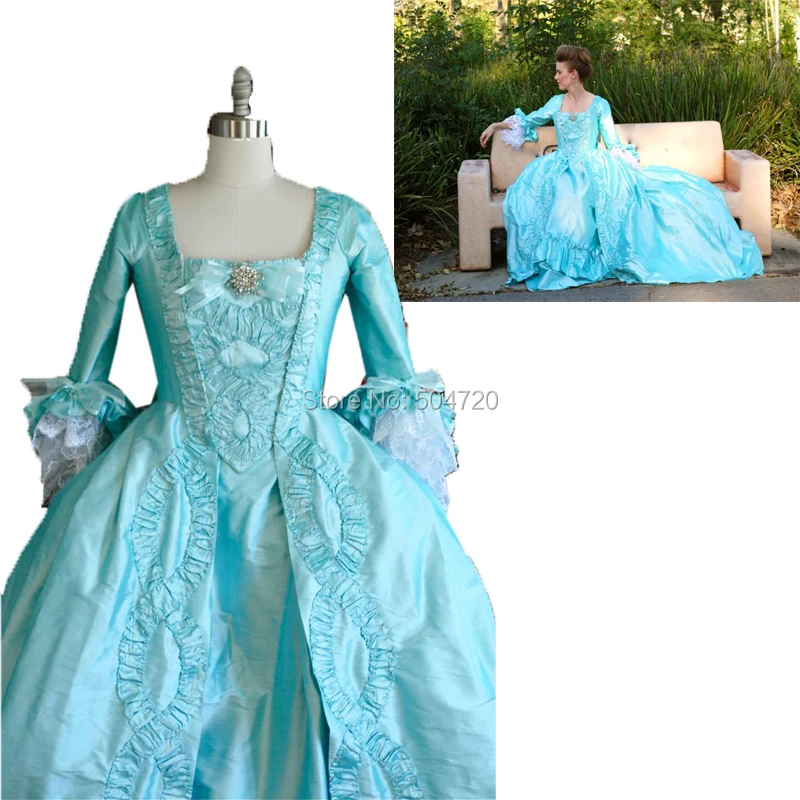 Индивидуальный дизайн! Gray Duchess Queen Marie Antoinette маскарадное платье для театра Военном