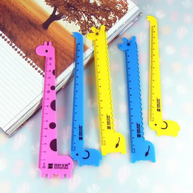 

Линейка с мультяшным животным, жирафом, 40 шт./лот, 15 см, линейка, школьные принадлежности, канцелярские товары вечерние подарок для детей