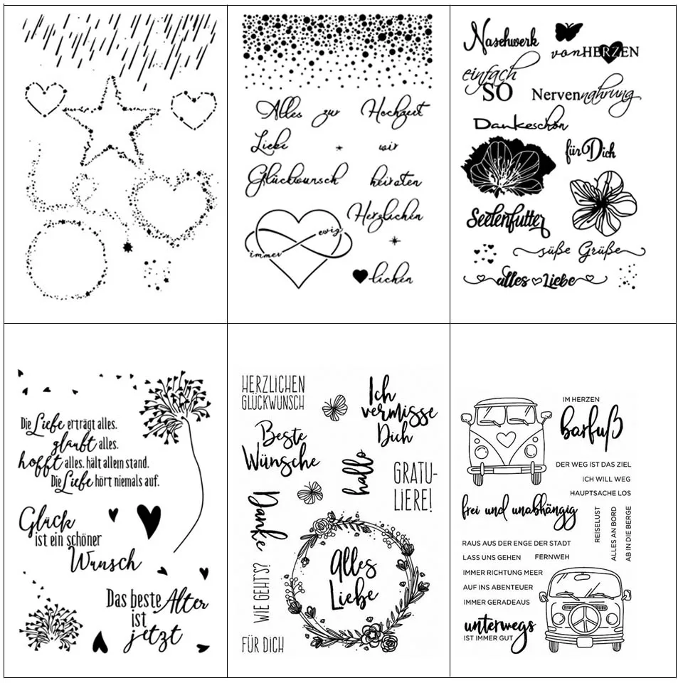

Creative language blessings Transparent and Clear Stamp DIY Scrapbooking Album Card Making DIY Decoration Making