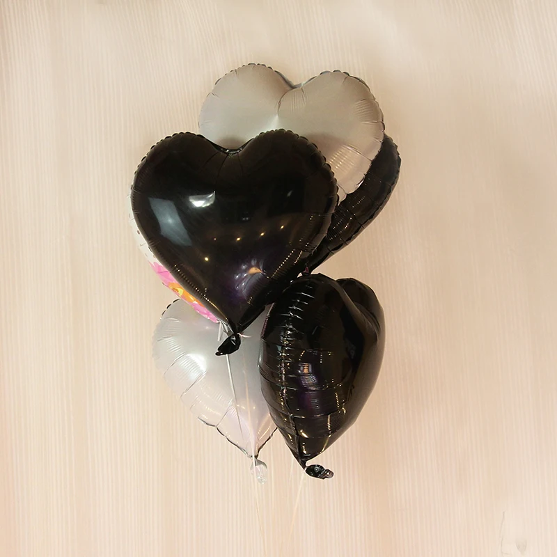 

5pcs Heart-shaped gown Balloon Aluminum Film Children Toy cartoon birthday balloons Festival Decorative Foil princess Balloons