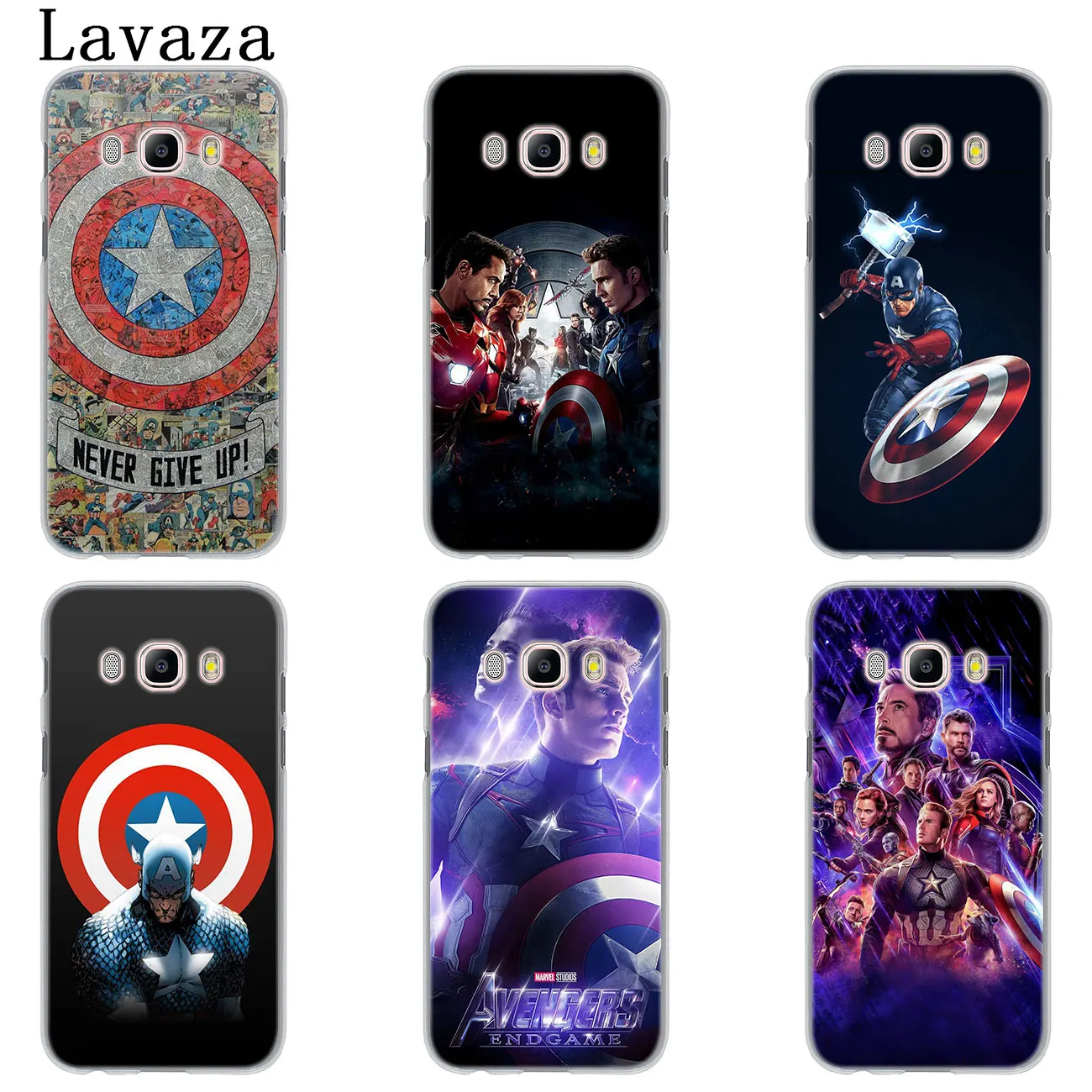 Чехол для телефона Lavaza Captain America shield Marvel Samsung Galaxy J8 J7 Duo J6 J5 J4 Plus 2018 2017 2016 J2 J3 Prime 2015 -