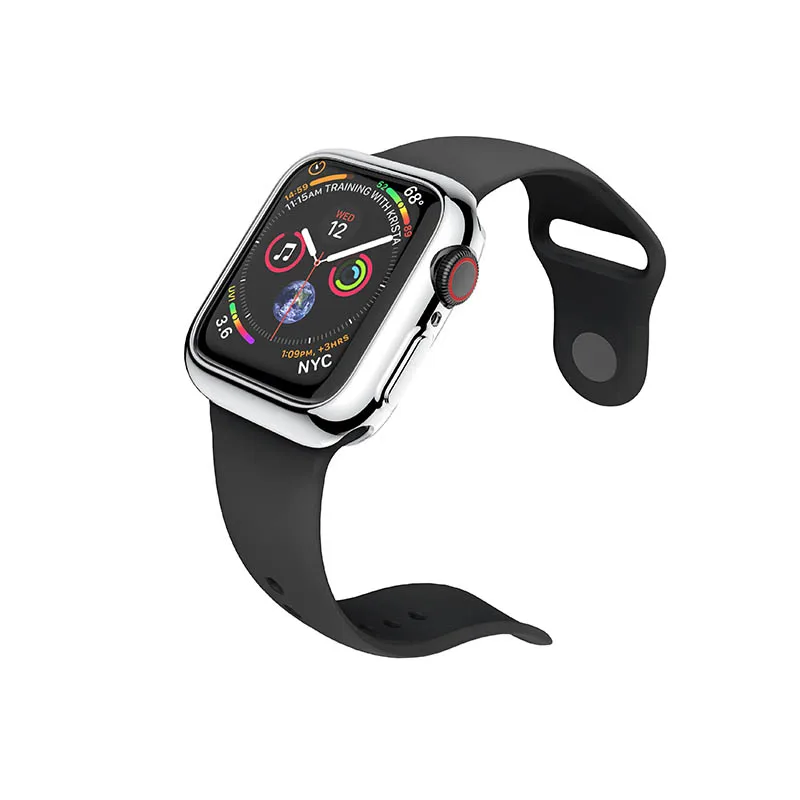 Для iwatch series 4 тонкий защитный чехол из ТПУ для Apple Watch band 40 мм 44 Ударопрочный Мягкий