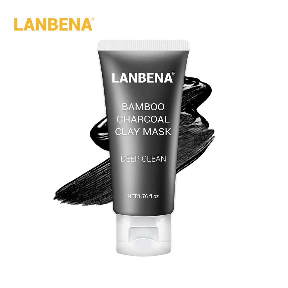 Маска для лица из бамбукового угля Lanbena маска удаления угрей очищающая поры