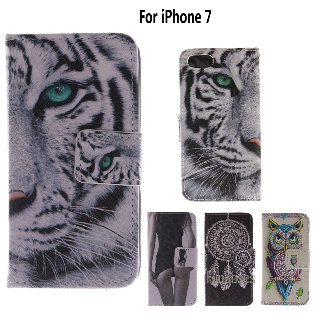 Флип-кейс для coque iPhone 7 чехол fundas 4 дюйма + подставка карт ipone ihone ifon | Мобильные